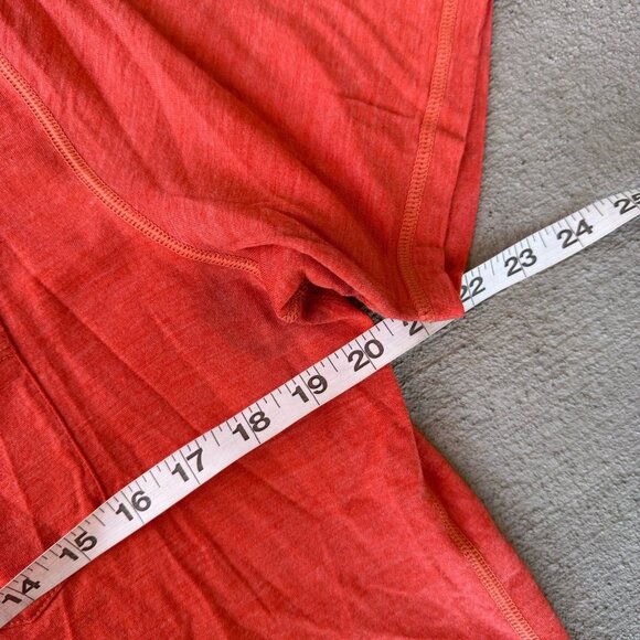 Icebreaker Men’s Merino Wool Henley Pocket T-Shirt Size Small Orange - Picture 5 of 5